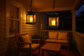 Pack of 2 Solar Hanging Lantern LED Lights – Outdoor Decorative